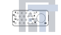 1738136-1 Разъемы стоек и панелей INSERT ASY,PIN GPRBE20C1PA