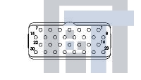 1738166-1 Разъемы стоек и панелей INSER ASY PIN E 30-P KEY A