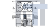 1738949-2 Разъемы стоек и панелей ASY,RECPT,PWB MOUNT 4 POS