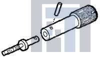 200868-1 Разъемы стоек и панелей SER. M JACKSCREW M