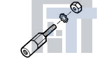 201089-4 Разъемы стоек и панелей JACKSCREW SKT ASSY