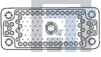 202800-2 Разъемы стоек и панелей 160POS RECPT ASSY