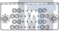 203540-1 Разъемы стоек и панелей GROUNDING CONN14 POS