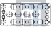 205042-1 Разъемы стоек и панелей 12 PC. BLOCK