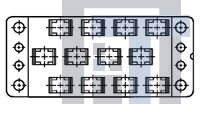 205043-1 Разъемы стоек и панелей 12 PL. BLOCK FEM