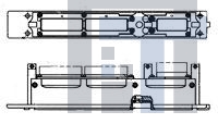 211567-1 Разъемы стоек и панелей ASSY RECPT SIZE 1 MOD