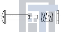 213283-2 Разъемы стоек и панелей M4 HARDWARE KIT