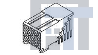 223008-6 Высокоскоростные/модульные разъемы 180P Z-PACK RCPT