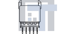 352268-1 Жесткие метрические разъемы 110P VPACK HEADER