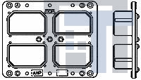 443090-1 Разъемы стоек и панелей RM4P88P106P106P106P- 00(200)