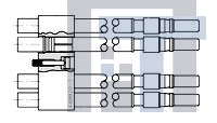 448820-1 Разъемы стоек и панелей CABLE ASSY 4 POSN SZ 8