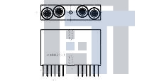 448821-1 Разъемы стоек и панелей KIT TWINAX BOARD MNT 4 POS