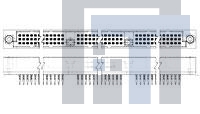 533094-3 Высокоскоростные/модульные разъемы HDI PIN ASSY 3 ROW 423 POS