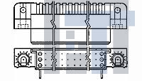 533268-8 Высокоскоростные/модульные разъемы HDI RECP ASSY 3 ROW 165 POS