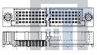 533562-5 Высокоскоростные/модульные разъемы HDI SHROUD 4 ROW 160 POS MARKD