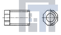 534763-3 Высокоскоростные/модульные разъемы HDI 25 PIN EXT KEY PASSIVATED