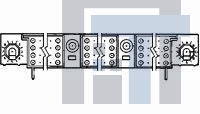 5532840-2 Высокоскоростные/модульные разъемы ASSY,RECPT,R.ANGLE HDI,4ROW,2