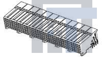 5536511-2 Высокоскоростные/модульные разъемы 48P 4 ROW SIGNAL PRESS FIT RT ANGLE