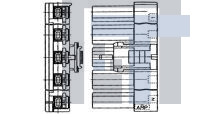 6-178842-1 Жесткие метрические разъемы AMP U/P SGL ROW PLUG HSG 6P