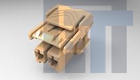 6-2232265-2 Жесткие метрические разъемы 1x2 plug housing Key B bro