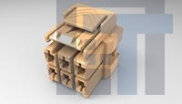 6-2232266-3 Жесткие метрические разъемы 2x3 plug housing Key B bro