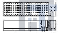 646137-3 Высокоскоростные/модульные разъемы TBC PLUS PIN HSG RGT 90 POS