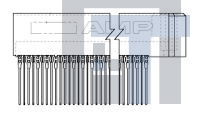 646237-2 Высокоскоростные/модульные разъемы 80 POS. PIN ASSY.