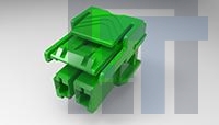 7-2232265-2 Жесткие метрические разъемы 1x2 plug housing Key C gre