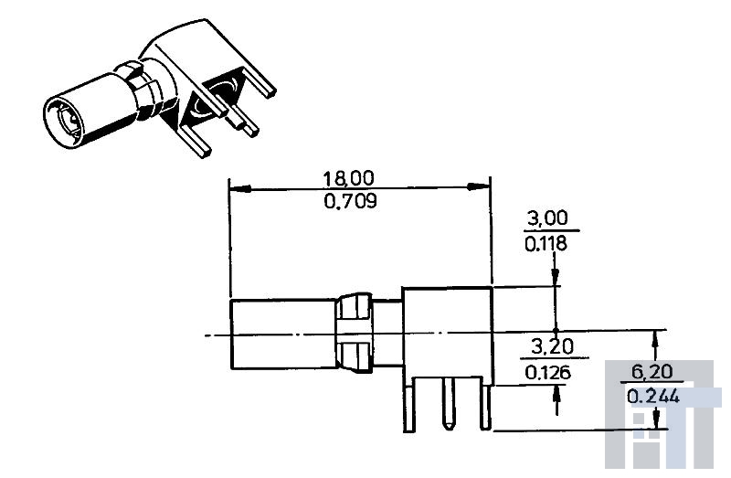 71634-103LF Высокоскоростные/модульные разъемы MALE COAX INSERT