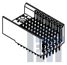 74335-1002 Высокоскоростные/модульные разъемы VHDM BP 6 ROW SIG EN SIG END ASSY 10 COL