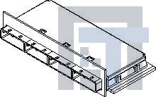 74548-0100 Высокоскоростные/модульные разъемы 1x4 EMI Guide Housin using Assembly - SAS