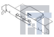 74548-0102 Высокоскоростные/модульные разъемы 1x2 EMI Guide Housin using Assembly - SAS