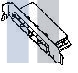 74548-0105 Высокоскоростные/модульные разъемы 1x4 EMI Guide Housin ng Assembly 1 Degree