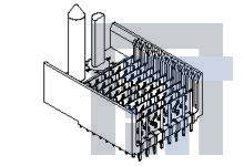 74650-9004 Высокоскоростные/модульные разъемы VHDM-HSD HDR 8ROW 10COL