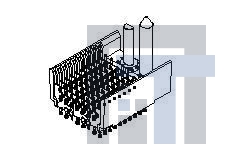 74651-1002 Высокоскоростные/модульные разъемы HSD 8 ROW 10 COL SHI L SHIELD END BP ASSY