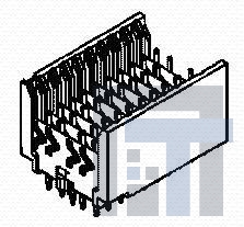 74695-1001 Высокоскоростные/модульные разъемы HSD 5 ROW 10 COL OPE COL OPEN END BP ASSY