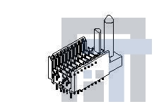 74697-1001 Высокоскоростные/модульные разъемы HSD 5 ROW 10 COL SHI L SHIELD END BP ASSY