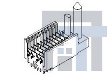 74697-1024 Разъемы DIN 41612 HSD BACKPLANE 5R 10C SHIELD END ASSY