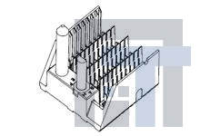 75830-4104 Высокоскоростные/модульные разъемы 10X13 4 PAIR HEADER GbX LEFT GUIDE