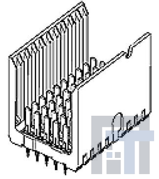 75863-0504 Высокоскоростные/модульные разъемы GBX 2PR 5COL OPENEND