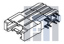 75885-6870 Жесткие метрические разъемы VHDM 6 Row DC Power Row DC Power 50Au LF