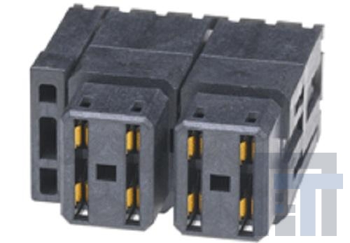 78348-1011 Высокоскоростные/модульные разъемы Impct Pwr3PrRA Rcpt HDn PF.76AuLF 8Ckt
