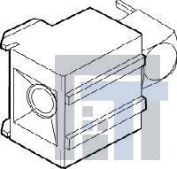 85995-103LF Высокоскоростные/модульные разъемы RA PWR RCPT INSERT SLDR TO BD