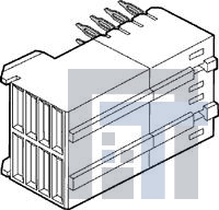 89039-101LF Высокоскоростные/модульные разъемы 4R RA POWER RCPT 8P SLDR TO BD