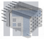 HM1S41FER000H6LF Высокоскоростные/модульные разъемы 4X6 STRT RECEPTACLE PRESS FIT