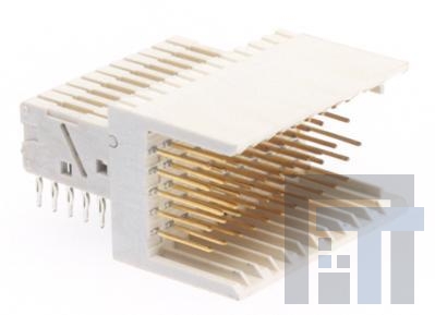 HM2J09PE5118N9 Жесткие метрические разъемы 2 mm Hardmetric Series 5 Row Right Angle Header Type C Shielded with 65 Signal pins