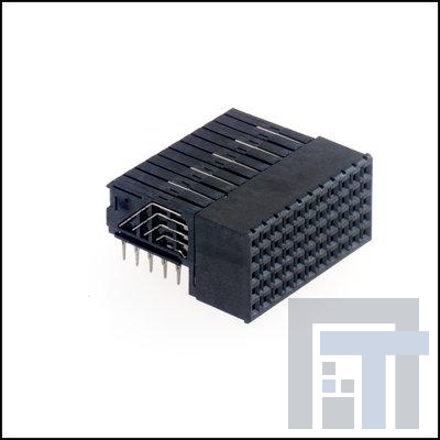 HSHM-S055B1-5AP1-TG50 Жесткие метрические разъемы BLACK CONNECTOR SOCKET 5-ROW HSHM