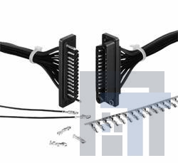 QR-P-24S-C(51) Разъемы стоек и панелей REC HSNG 24POS CRIMP