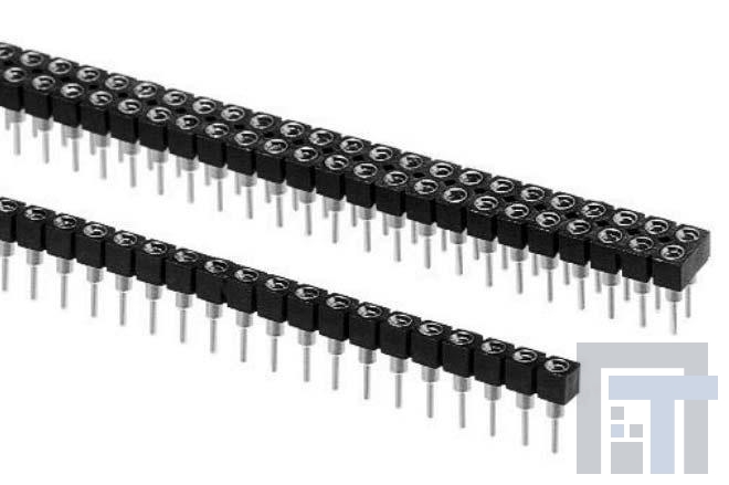 02-1518-10T Установочные панели для ИС и компонентов DUAL ROW COLLET SOLDER TAIL 2 PINS