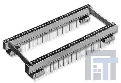 03-7XXXX-10 Установочные панели для ИС и компонентов Elevator Strip-Line Skt w/ Bifurcated